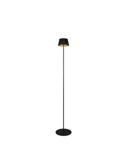 Lampadaire extérieur autonome rechargeable - Trio - Suiarez noir Leluminaireled.com