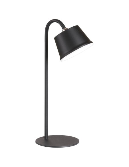 Lampe de table autonome rechargeable noire - Fischer & Honsel - Voet Leluminaireled.com