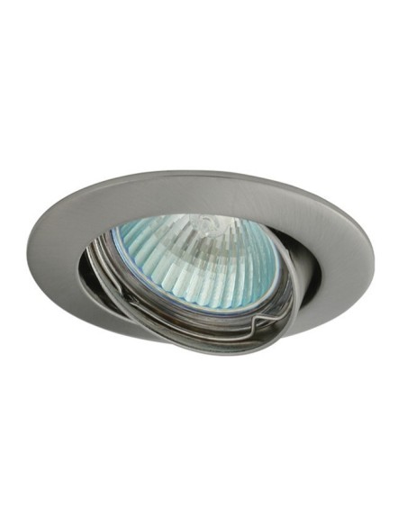 Support spot Led encastrable orientable rond aluminium brossé - Kanlux Leluminaireled.com