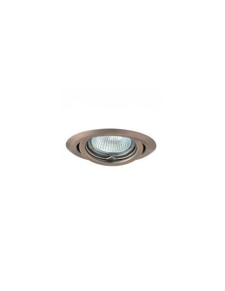 Support spot Led encastrable orientable Design rond cuivre - Kanlux Leluminaireled.com