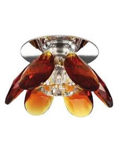 Support spot Led encastrable Design verre flower Amber - Kanlux Leluminaireled.com