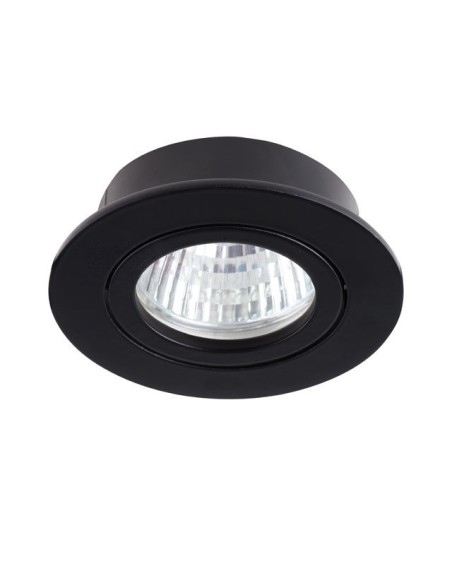 Support spot Led encastrable orientable  rond noir Dalla - Kanlux Leluminaireled.com