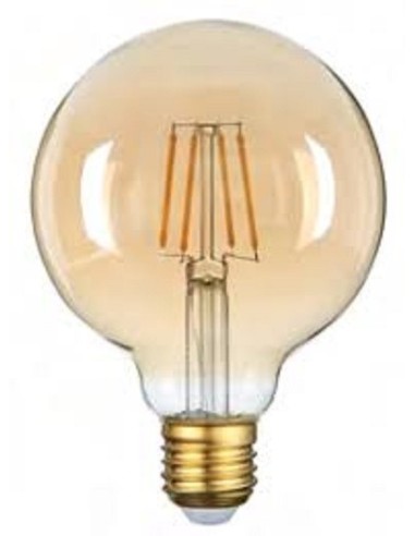 Ampoule Led filament design ambrée E27 G95  - Optonica Leluminaireled.com