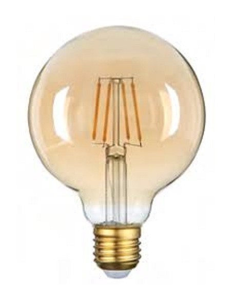 Ampoule Led filament design ambrée E27 G95  - Optonica Leluminaireled.com