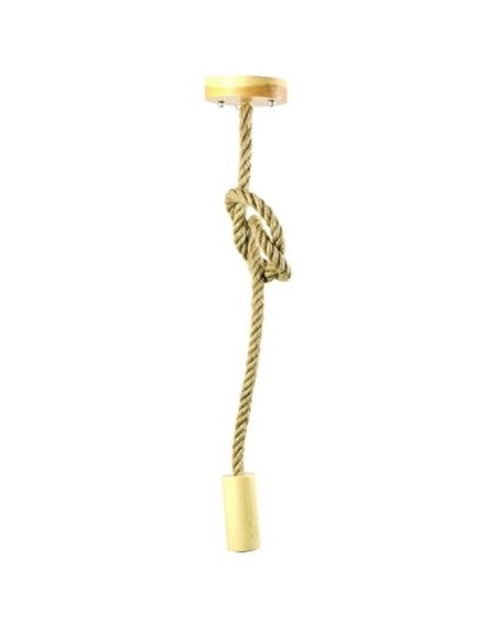 Suspension Hemp corde et bois - Girard-Sudron Leluminaireled.com