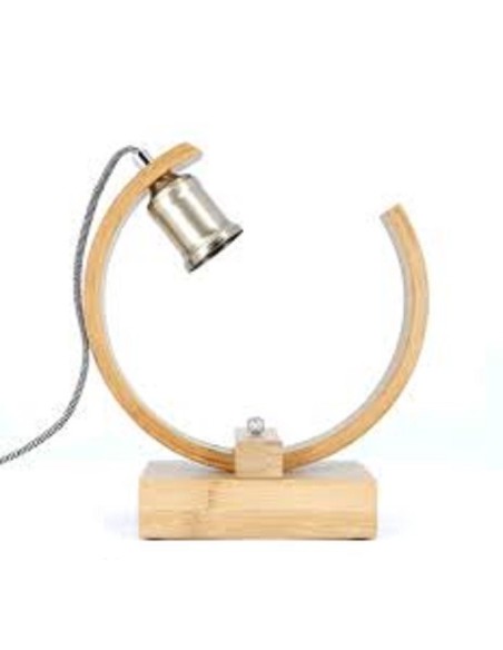 Lampe de table modulable bambou naturel - Girard-Sudron Leluminaireled.com