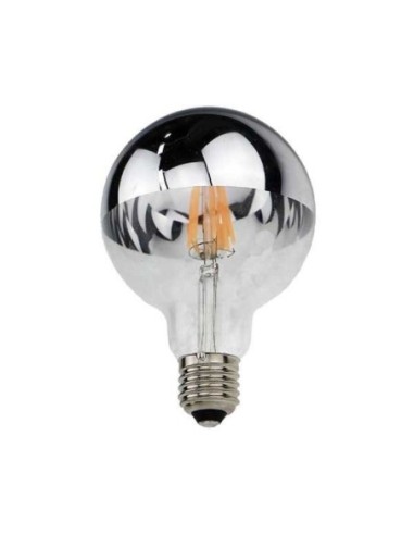 Ampoule Led décorative à filament semi chromée 7W - Optonica Leluminaireled.com