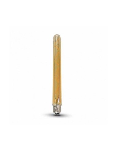 Ampoule Led ambrée  tubulaire à filament E27 7 W blanc chaud - Luminance Leluminaireled.com