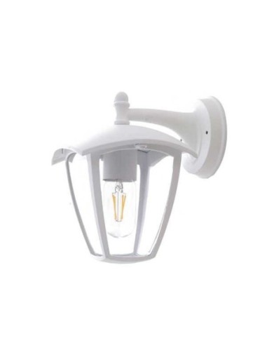 Applique extérieure descendante forme lanterne blanche - Optonica Leluminaireled.com