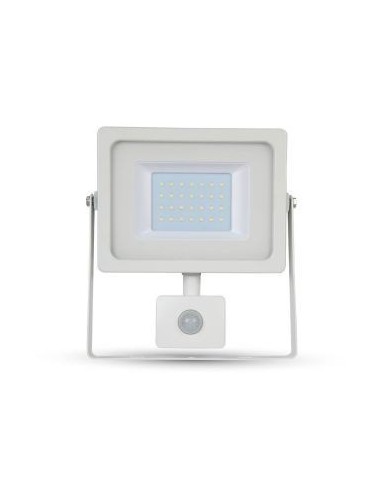 Projecteur Led détecteur infrarouge 10W blanc - Luminance Leluminaireled.com
