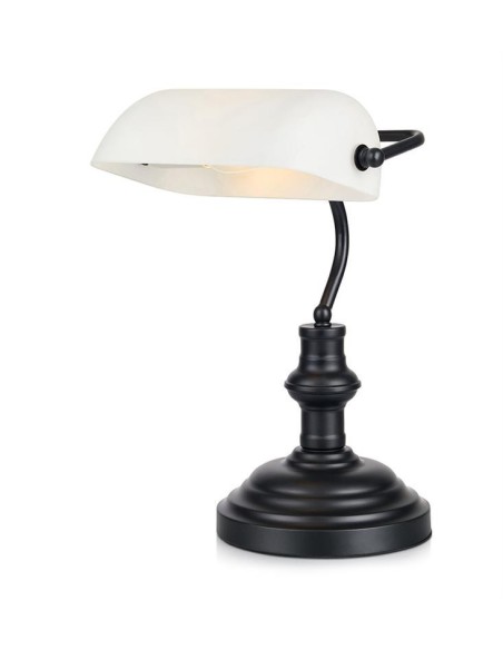 Lampe de table banquier Bankers  blanche - Markslöjd Leluminaireled.com