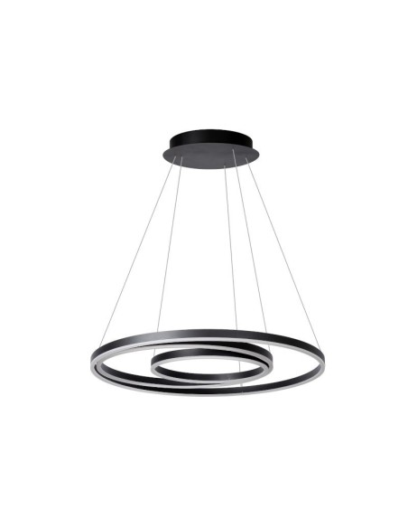 Suspension Led Triniti noire dimmable - Lucide Leluminaireled.com