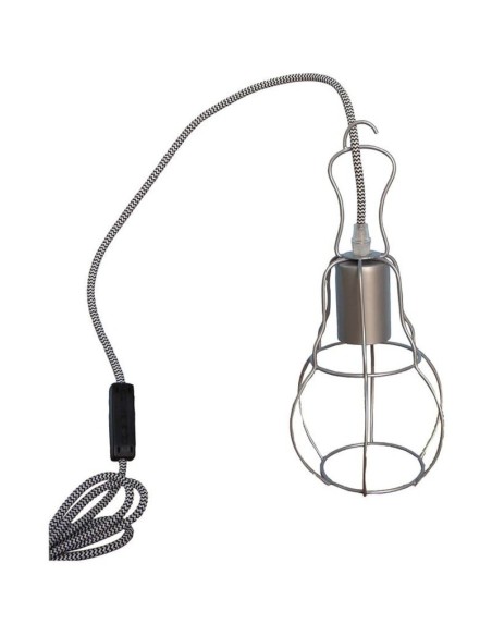 Suspension  intérieure Led métal gris Baladeuse - Sampa Helios Leluminaireled.com