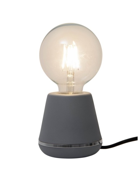 Lampe à poser Led grise Yella  - Sampa Helios Leluminaireled.com