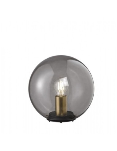 Lampe de table Led Dini verre fumé diam 25 cm - Fischer & Honsel Leluminaireled.com