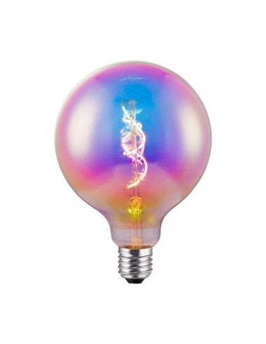 Ampoule Led décorative filament E27 125 4 W Rainbow Globe - Sampa Helios Leluminaireled.com