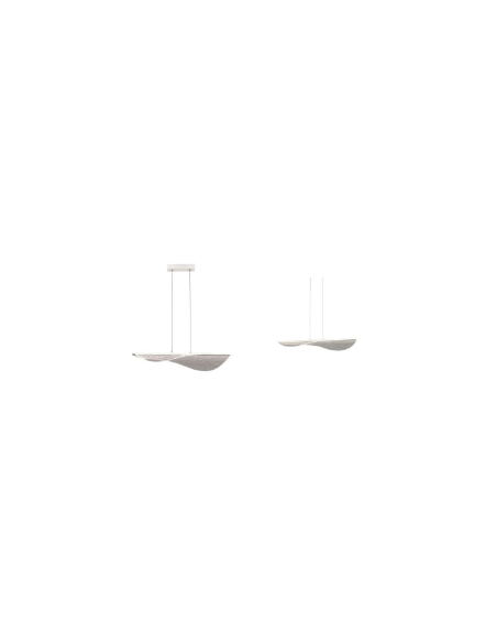 Suspension Led design José I Ballester éclairage blanc chaud - Mantra - Bianca Leluminaireled.com