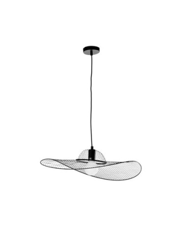 Suspension  intérieure Led métal noir Madison XXL diamètre 110 cm - Sampa Helios Leluminaireled.com