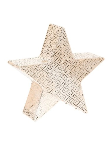 Etoile décorative lumineuse droite éclairage fixe diam 30 cm blanc chaud - Lotti Leluminaireled.com