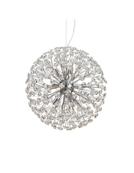 Suspension Led  style baroque métal chromé et cristal 50 cm - Markslöjd - Bolid Leluminaireled.com