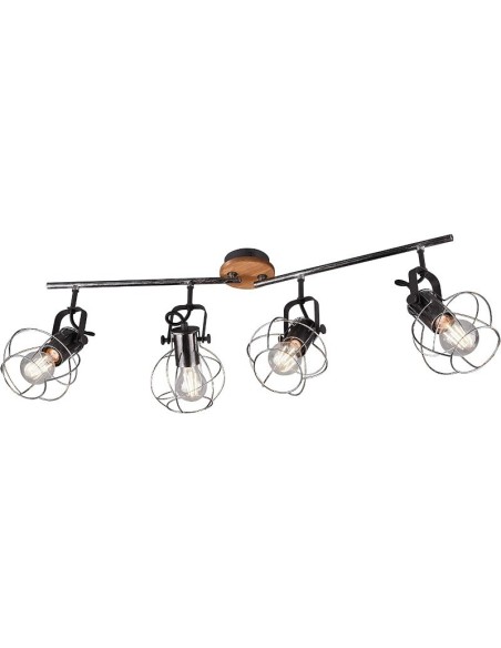 Plafonnier Led 4 lampes culot E27 - Trio - Madras IV Leluminaireled.com