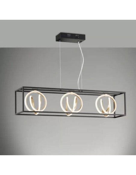 Suspension Led CCT 3 points lumineux  - Fischer & Honsel - Gisi Leluminaireled.com