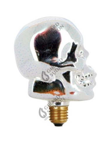 Ampoule Led décorative  3D culot E27 - Girard Sudron - Skull Leluminaireled.com