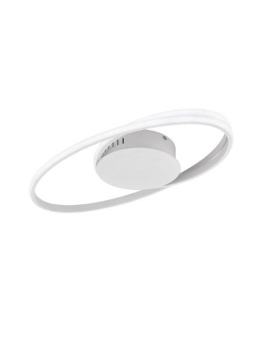 Plafonnier Led design blanc éclairage blanc chaud - Fisher & Honsel - Yade Leluminaireled.com