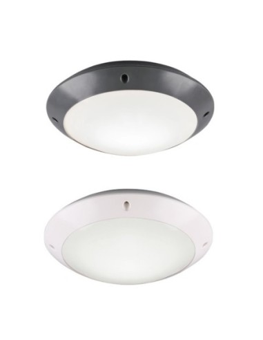 Plafonnier Led étanche culot E27 anthracite ou blanc  - Trio - Camaro Leluminaireled.com