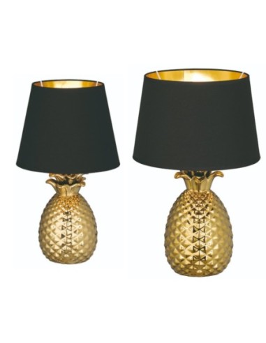 Lampe de table Led dorée - Trio - Pineapple Leluminaireled.com