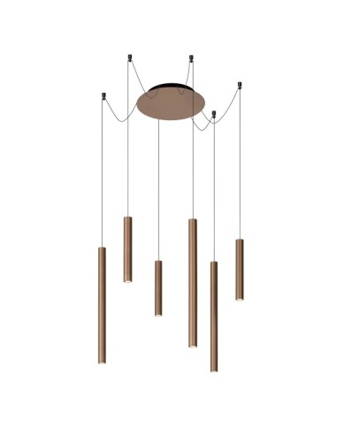 Suspension Led rouille Lorenz de chez lucide