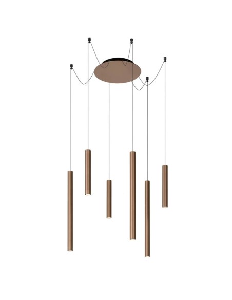 Suspension Led rouille Lorenz de chez lucide