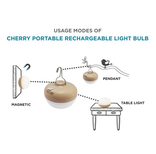 ampoule Led rechargeable Cherry de New Garden