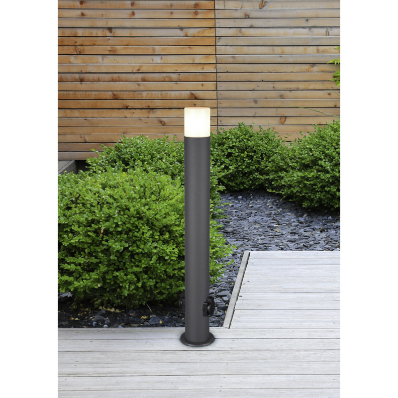 Borne de jardin Led Hoosic avec prises - Trio